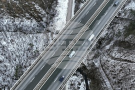 Правец - автомагистрала "Хемус" - изглед - зима