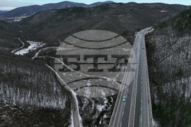 Правец - автомагистрала "Хемус" - изглед - зима