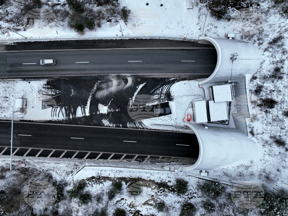 Правец - автомагистрала "Хемус" - изглед - зима