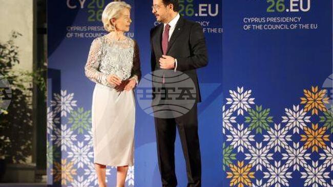 КНА: Фон дер Лайен и "Колегиумът на комисарите" ще бъдат на посещение в Кипър на 15 и 16 януари