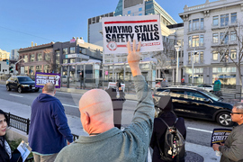 California Waymo Protest