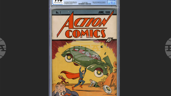 Рядък екземпляр от комикса, който пръв представя Супермен на света през 1938 г., се продаде за 15 милиона долара