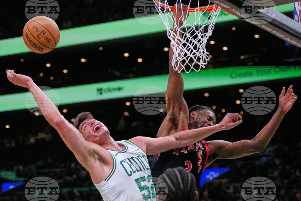 APTOPIX Raptors Celtics Basketball