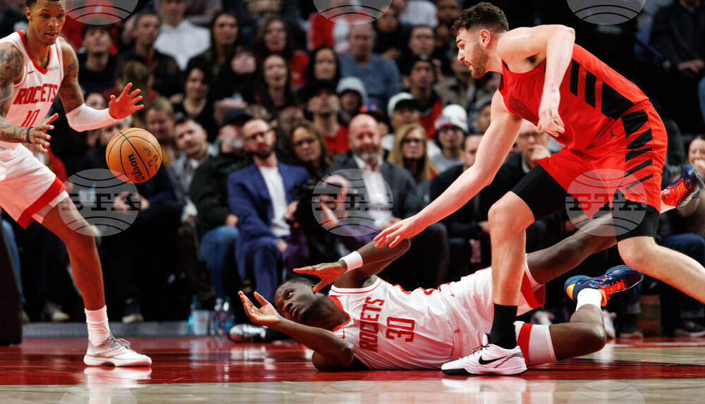 Rockets Trail Blazers Basketball
