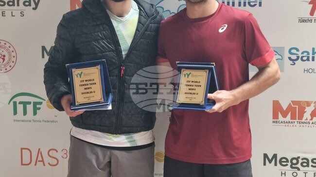 Янаки Милев стана вицешампион на двойки на турнир по тенис в Анталия