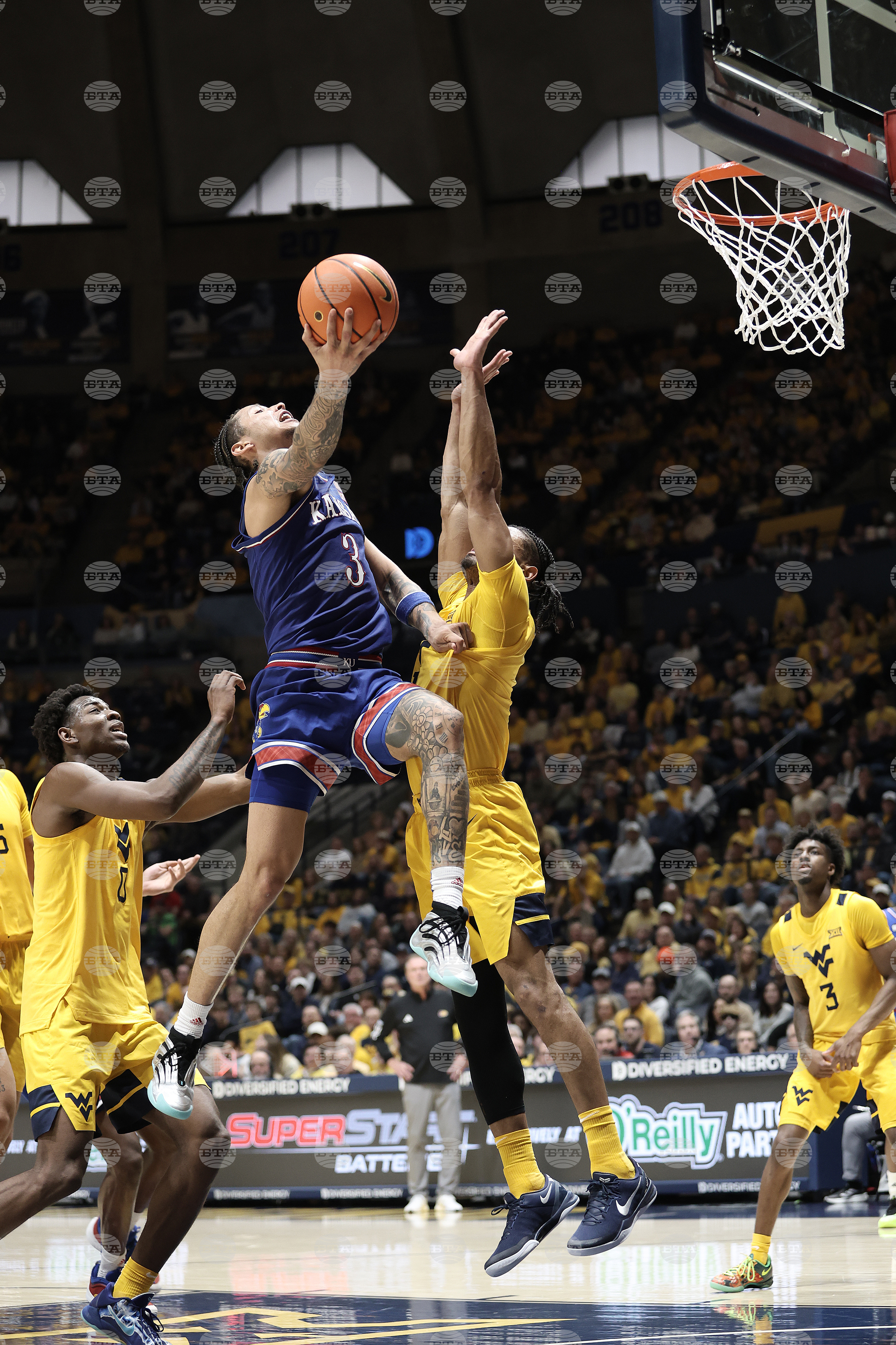 Kansas West Virginia Basketball