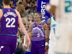 Hornets Jazz Basketball