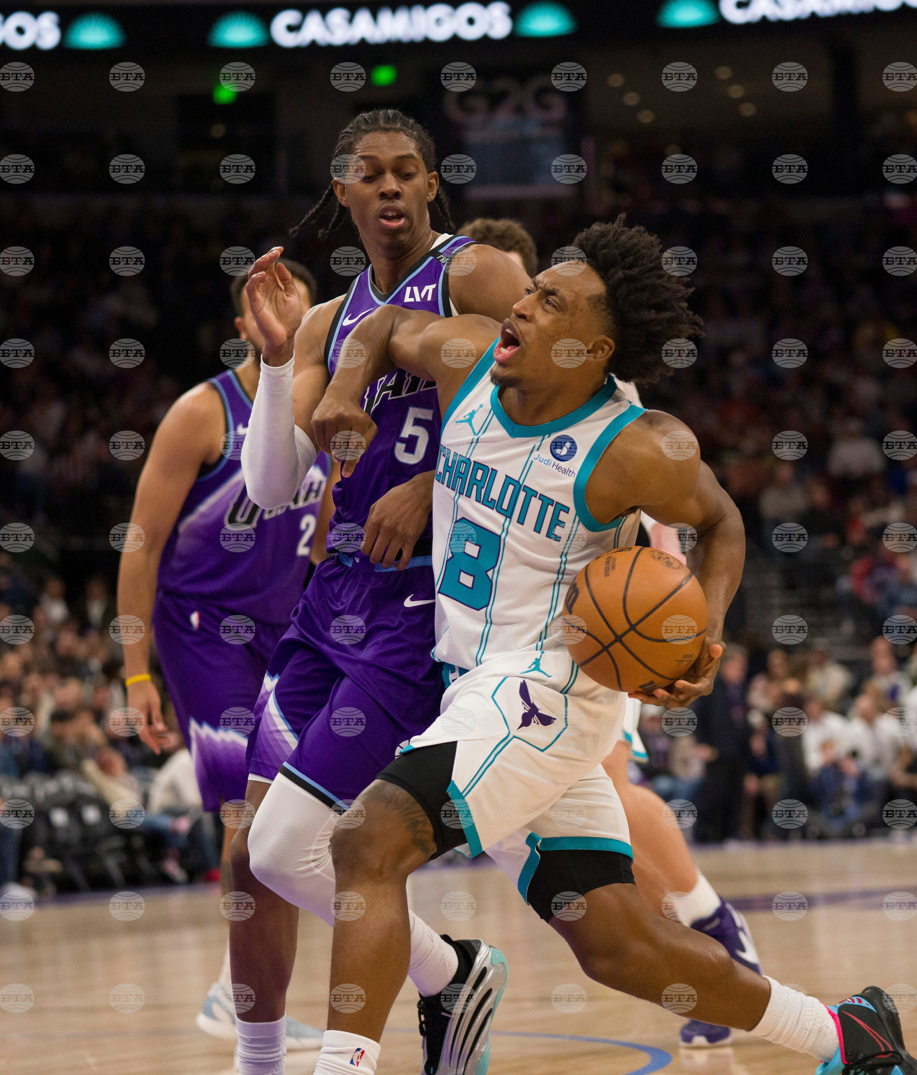 Hornets Jazz Basketball