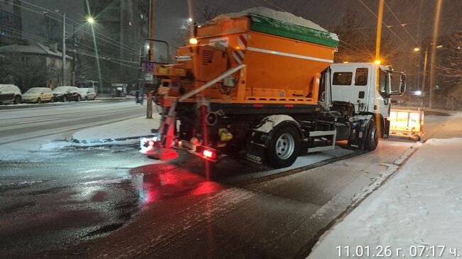 130 снегорина остават в готовност за работа в Столична община през днешния ден 