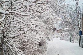 Разград - зима - обстановка