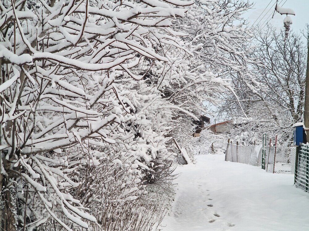 Разград - зима - обстановка