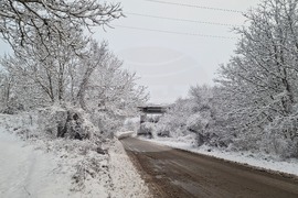 Разград - зима - обстановка