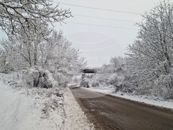 Разград - зима - обстановка