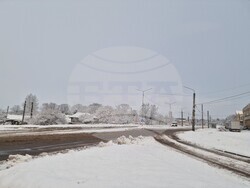 Разград - зима - обстановка