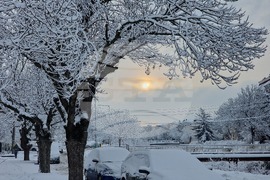 Разград - зима - обстановка