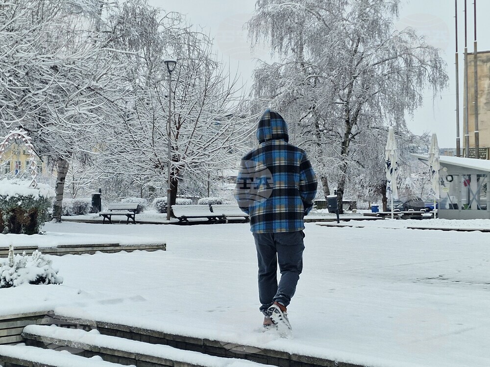 Разград - зима - обстановка