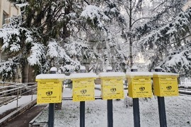 Разград - зима - обстановка