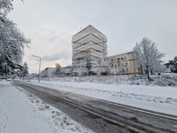 Разград - зима - обстановка