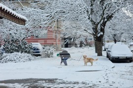 Разград - зима - обстановка