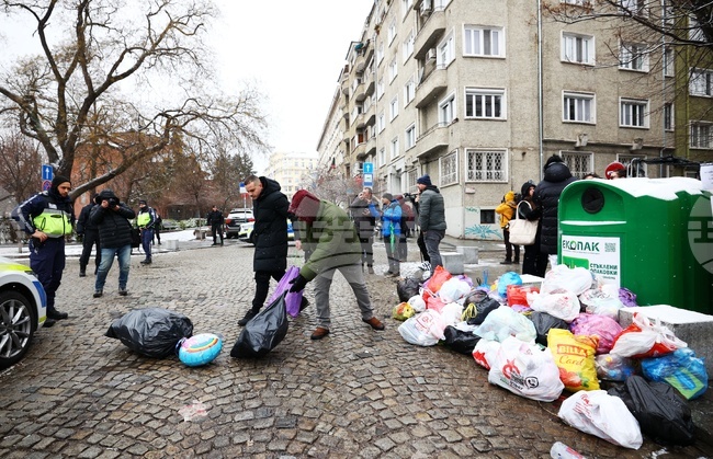 Столична община - сметосъбиране - протест