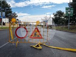 Ямбол - пътен ремонт - протест