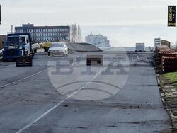 Ямбол - пътен ремонт - протест