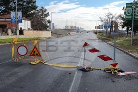 Ямбол - пътен ремонт - протест