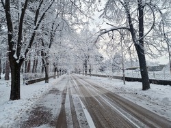 Разград - улици - сняг - почистване