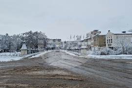 Разград - улици - сняг - почистване