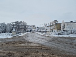 Разград - улици - сняг - почистване