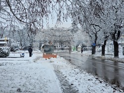 Разград - улици - сняг - почистване