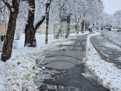 Разград - улици - сняг - почистване