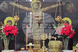 Село Сланотрън - храм „Успение Богородично“ - литургия