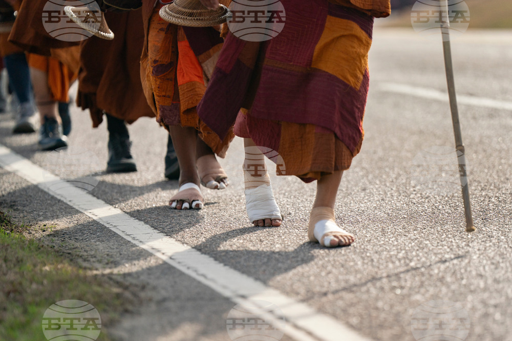 Buddhist Monks Peace Walk