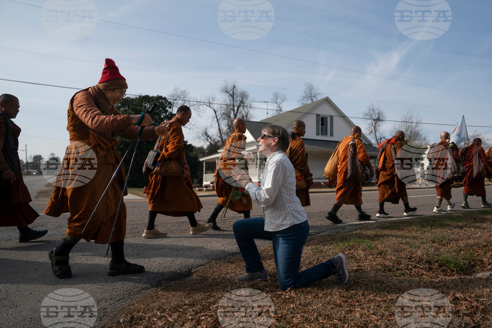 Buddhist Monks Peace Walk