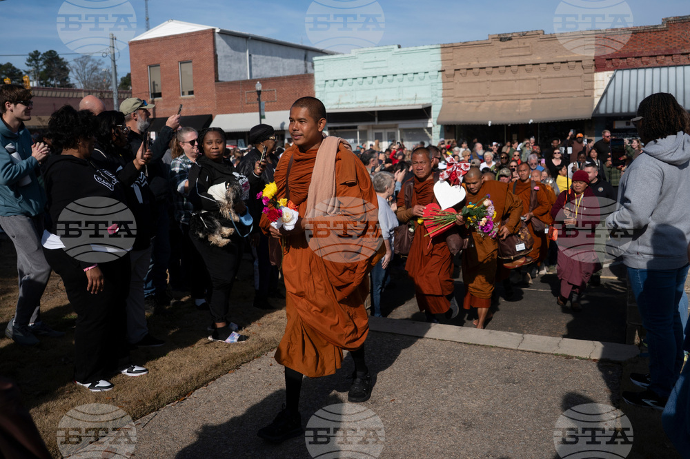 Buddhist Monks Peace Walk