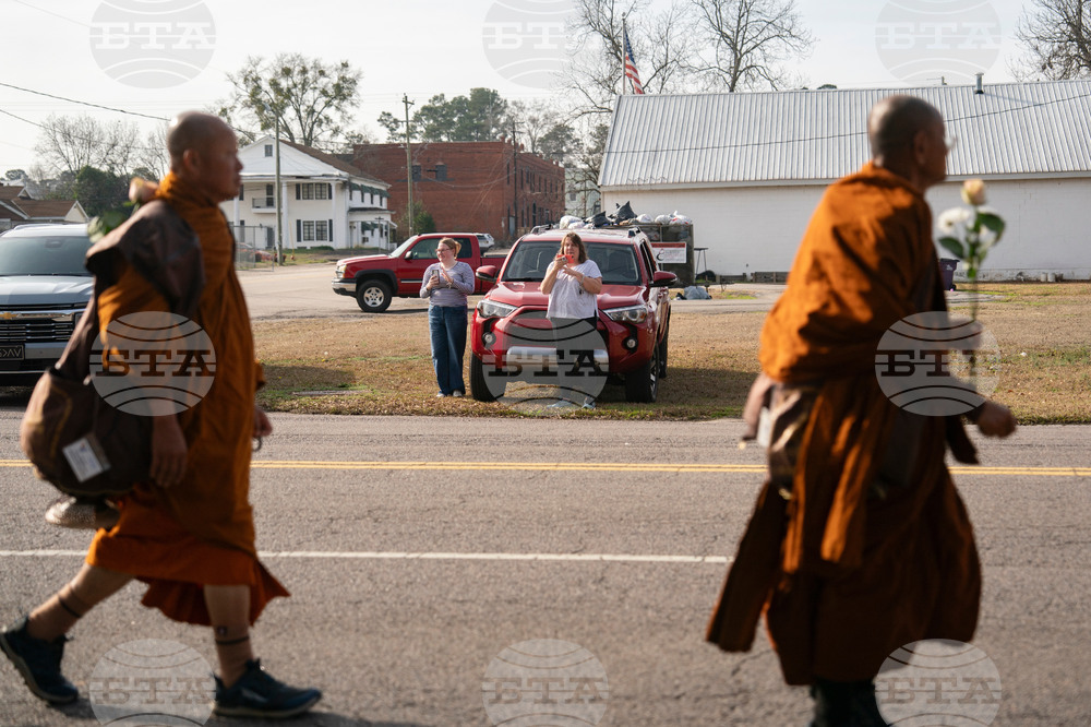 Buddhist Monks Peace Walk