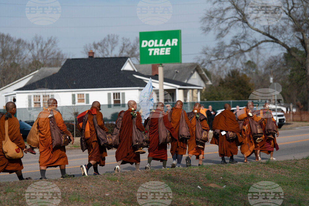 Buddhist Monks Peace Walk