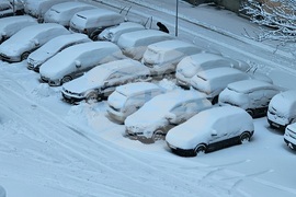 Русе - зима - сняг - обстановка