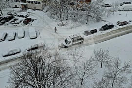 Русе - зима - сняг - обстановка