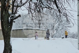 Русе - зима - сняг - обстановка