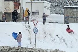 Русе - зима - сняг - обстановка