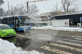 Русе - зима - сняг - обстановка