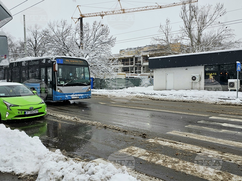Русе - зима - сняг - обстановка