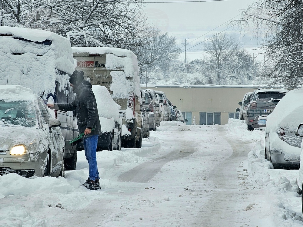 Русе - зима - сняг - обстановка
