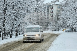Русе - зима - сняг - обстановка