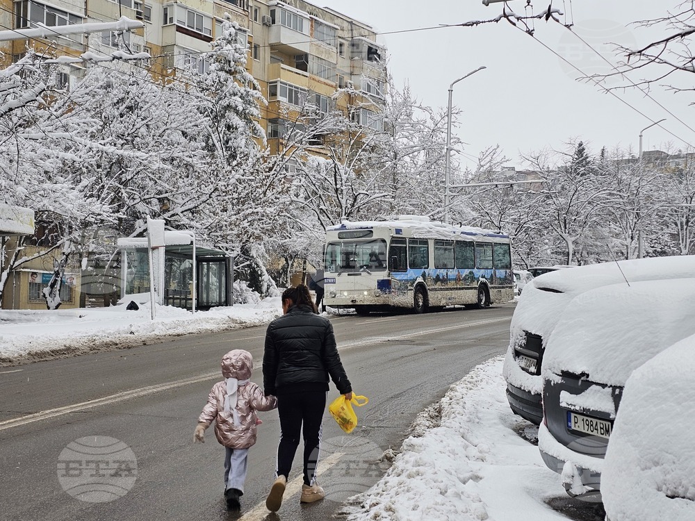 Русе - зима - сняг - обстановка