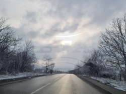 Търговище - снеговалеж - пътна мрежа