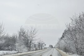 Добрич - улици - парк - сняг