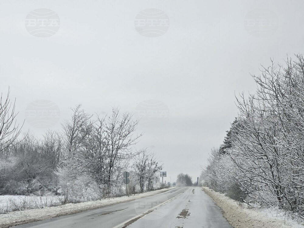 Добрич - улици - парк - сняг